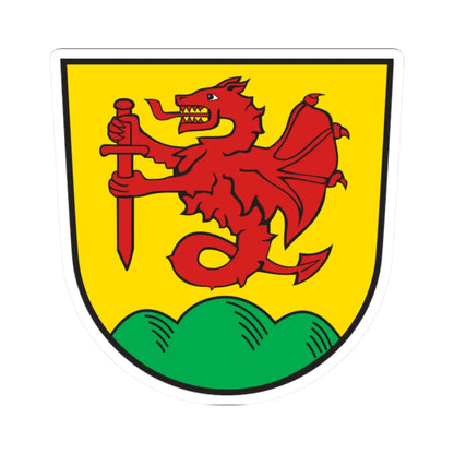 Wappen Auerbach Landkreis Deggendorf (Germany) (Coat of Arms) STICKER Vinyl Kiss-Cut Decal 2 Inch White - The Sticker Space