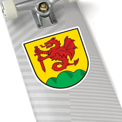 Wappen Auerbach Landkreis Deggendorf (Germany) (Coat of Arms) STICKER Vinyl Kiss-Cut Decal - The Sticker Space