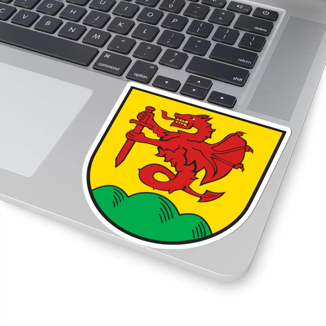 Wappen Auerbach Landkreis Deggendorf (Germany) (Coat of Arms) STICKER Vinyl Kiss-Cut Decal - The Sticker Space