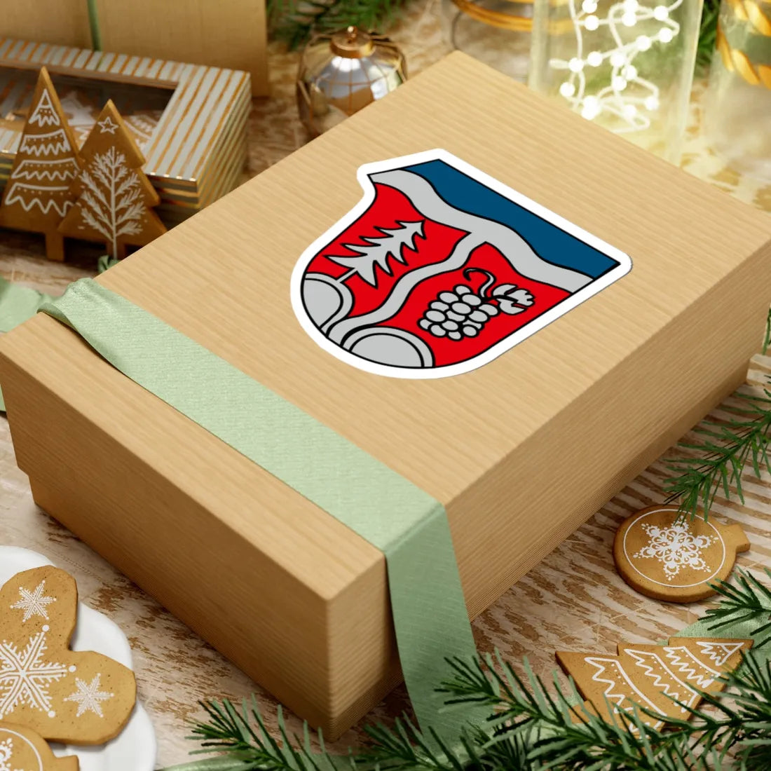 Wappen Bach an der Donau (Germany) (Coat of Arms) STICKER Vinyl Kiss-Cut Decal - The Sticker Space