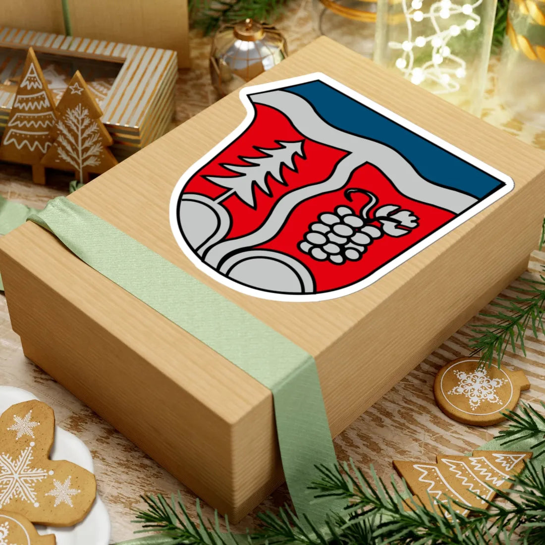 Wappen Bach an der Donau (Germany) (Coat of Arms) STICKER Vinyl Kiss-Cut Decal - The Sticker Space