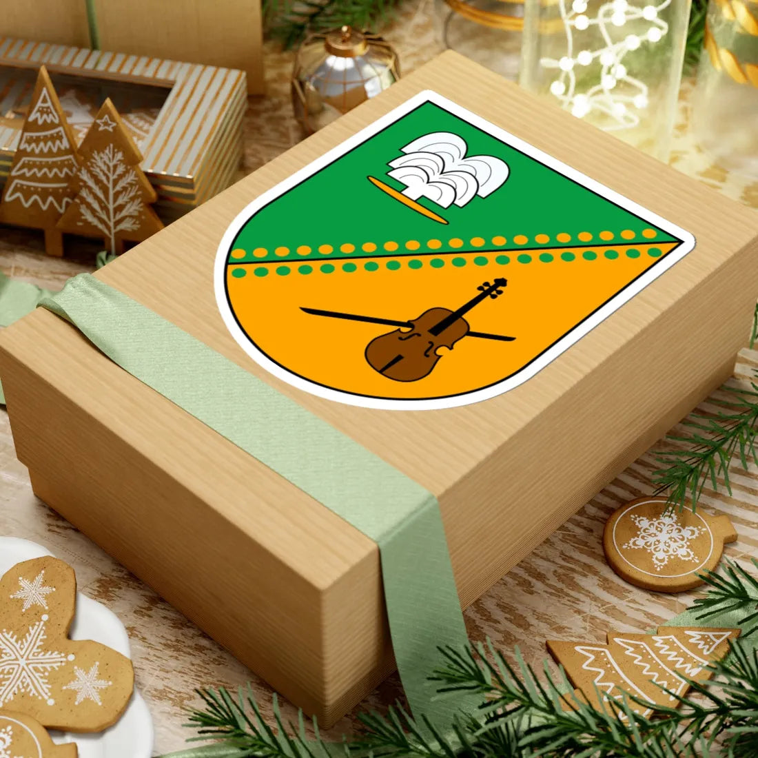 Wappen Bad Brambach (Germany) (Coat of Arms) STICKER Vinyl Kiss-Cut Decal - The Sticker Space