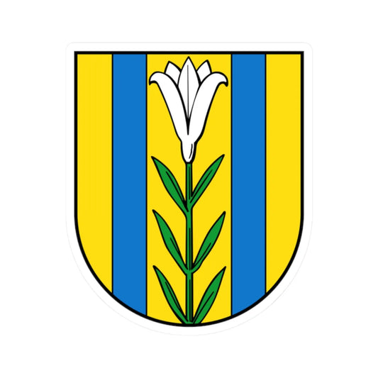 Wappen Bad Dueben (Germany) (Coat of Arms) STICKER Vinyl Kiss-Cut Decal 2 Inch White - The Sticker Space