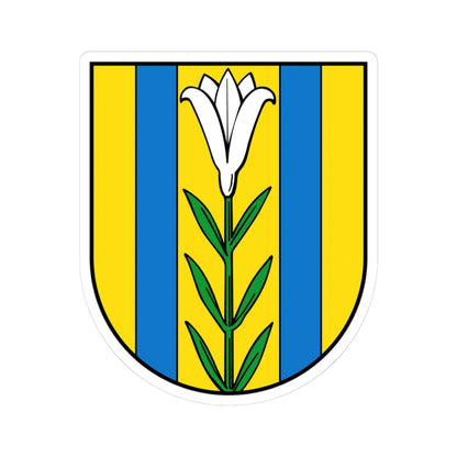 Wappen Bad Dueben (Germany) (Coat of Arms) STICKER Vinyl Kiss-Cut Decal 3 Inch White - The Sticker Space