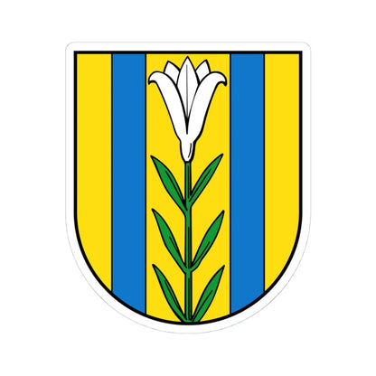 Wappen Bad Dueben (Germany) (Coat of Arms) STICKER Vinyl Kiss-Cut Decal 4 Inch White - The Sticker Space