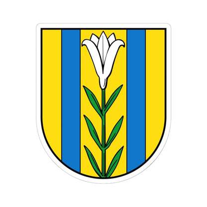 Wappen Bad Dueben (Germany) (Coat of Arms) STICKER Vinyl Kiss-Cut Decal 6 Inch White - The Sticker Space