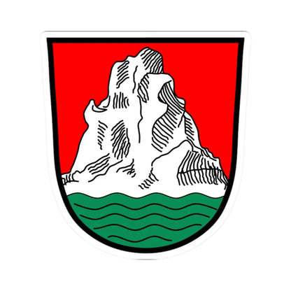 Wappen Bad Griesbach im Rottal (Germany) (Coat of Arms) STICKER Vinyl Kiss-Cut Decal 2 Inch White - The Sticker Space
