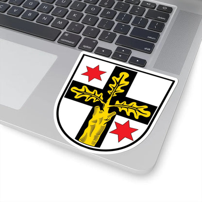 Wappen Bad Koenig (Germany) (Coat of Arms) STICKER Vinyl Kiss-Cut Decal - The Sticker Space