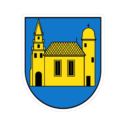 Wappen Bad Lausick (Germany) (Coat of Arms) STICKER Vinyl Kiss-Cut Decal 4 Inch White - The Sticker Space