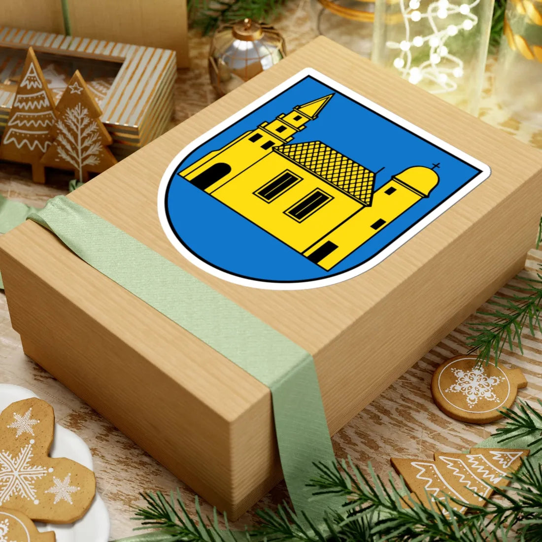 Wappen Bad Lausick (Germany) (Coat of Arms) STICKER Vinyl Kiss-Cut Decal - The Sticker Space