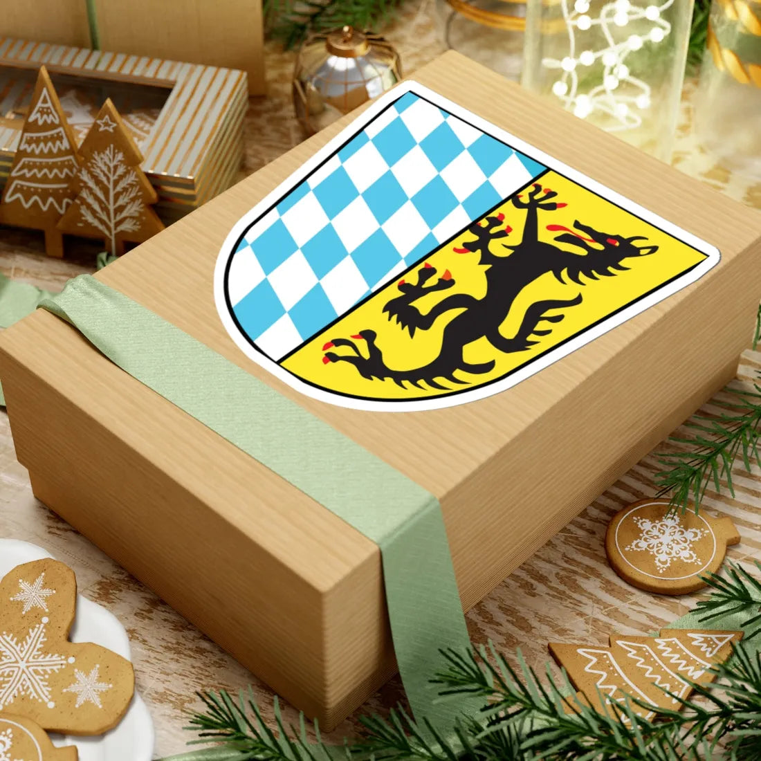 Wappen Bad Reichenhall (Germany) (Coat of Arms) STICKER Vinyl Kiss-Cut Decal - The Sticker Space