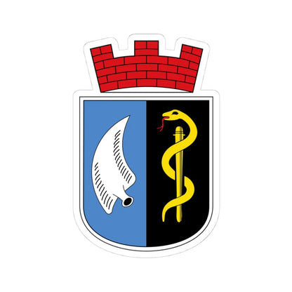 Wappen Bad Salzschlirf (Germany) (Coat of Arms) STICKER Vinyl Kiss-Cut Decal 4 Inch White - The Sticker Space