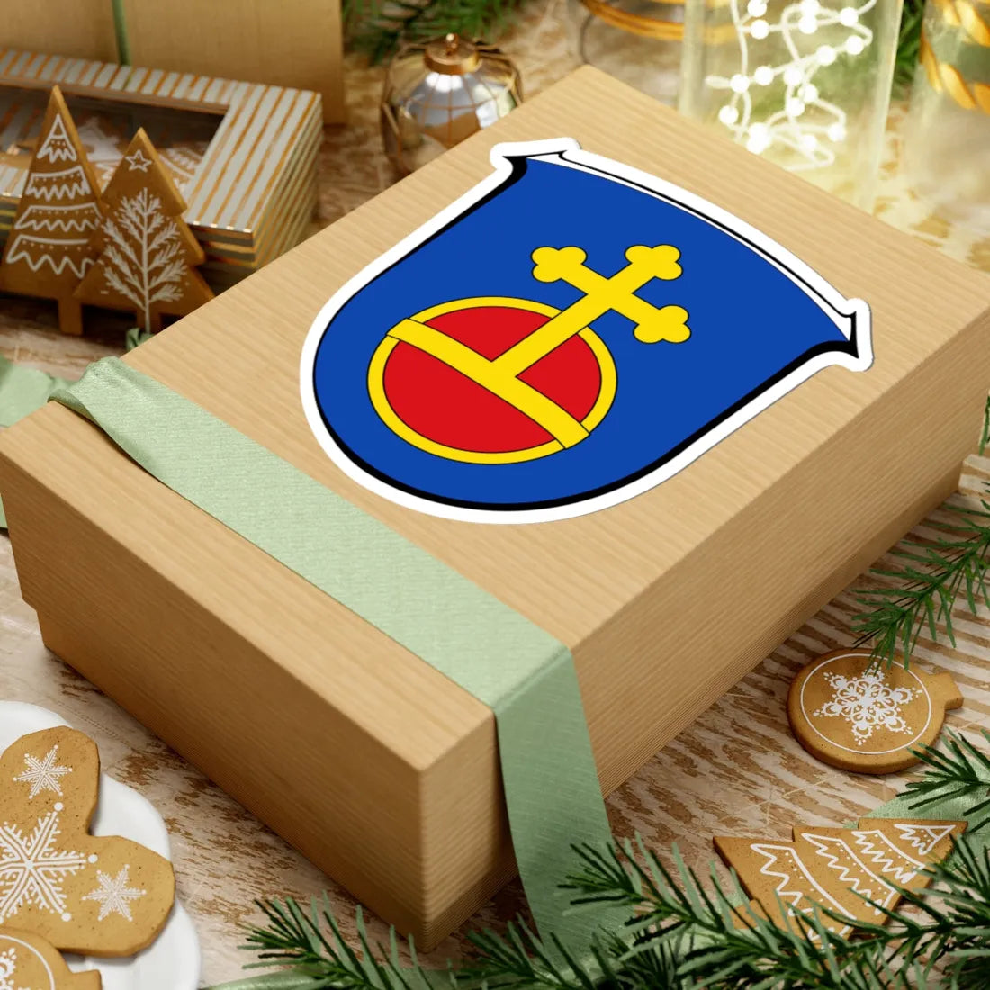 Wappen Bad Soden am Taunus (Germany) (Coat of Arms) STICKER Vinyl Kiss-Cut Decal - The Sticker Space