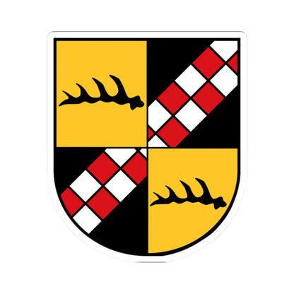 Wappen Baindt (Germany) (Coat of Arms) STICKER Vinyl Kiss-Cut Decal 2 Inch White - The Sticker Space