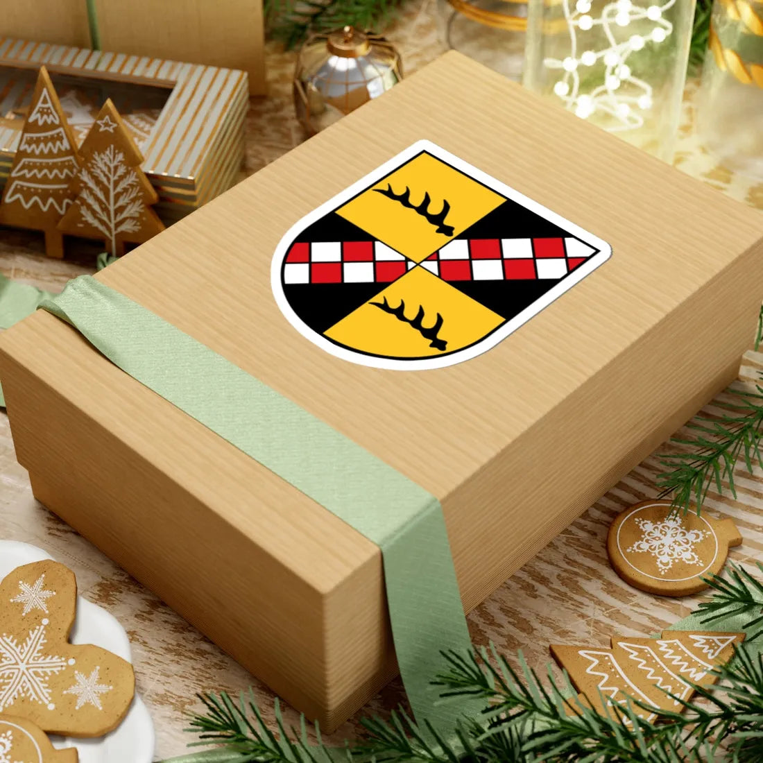 Wappen Baindt (Germany) (Coat of Arms) STICKER Vinyl Kiss-Cut Decal - The Sticker Space