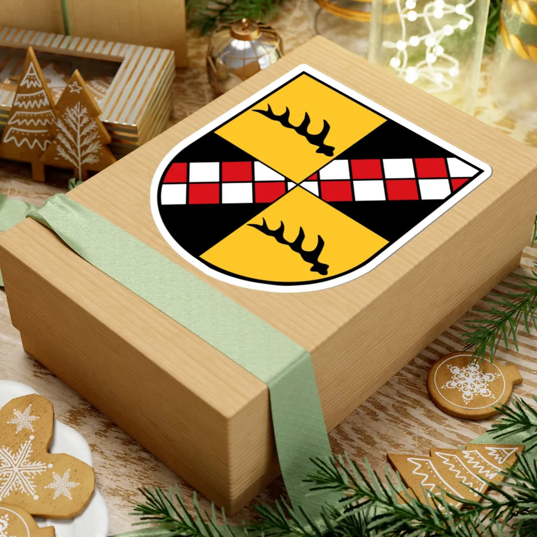 Wappen Baindt (Germany) (Coat of Arms) STICKER Vinyl Kiss-Cut Decal - The Sticker Space