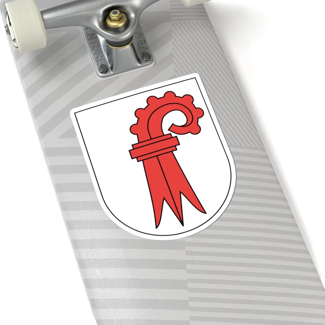 Wappen Basel-Landschaft matt (Switzerland) (Coat of Arms) STICKER Vinyl Kiss-Cut Decal - The Sticker Space