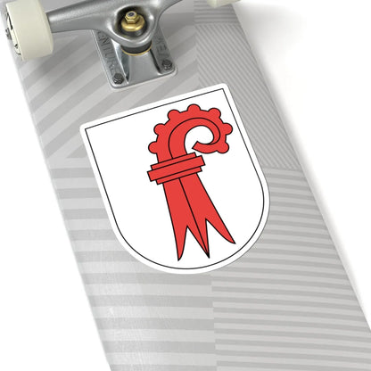 Wappen Basel-Landschaft matt (Switzerland) (Coat of Arms) STICKER Vinyl Kiss-Cut Decal - The Sticker Space