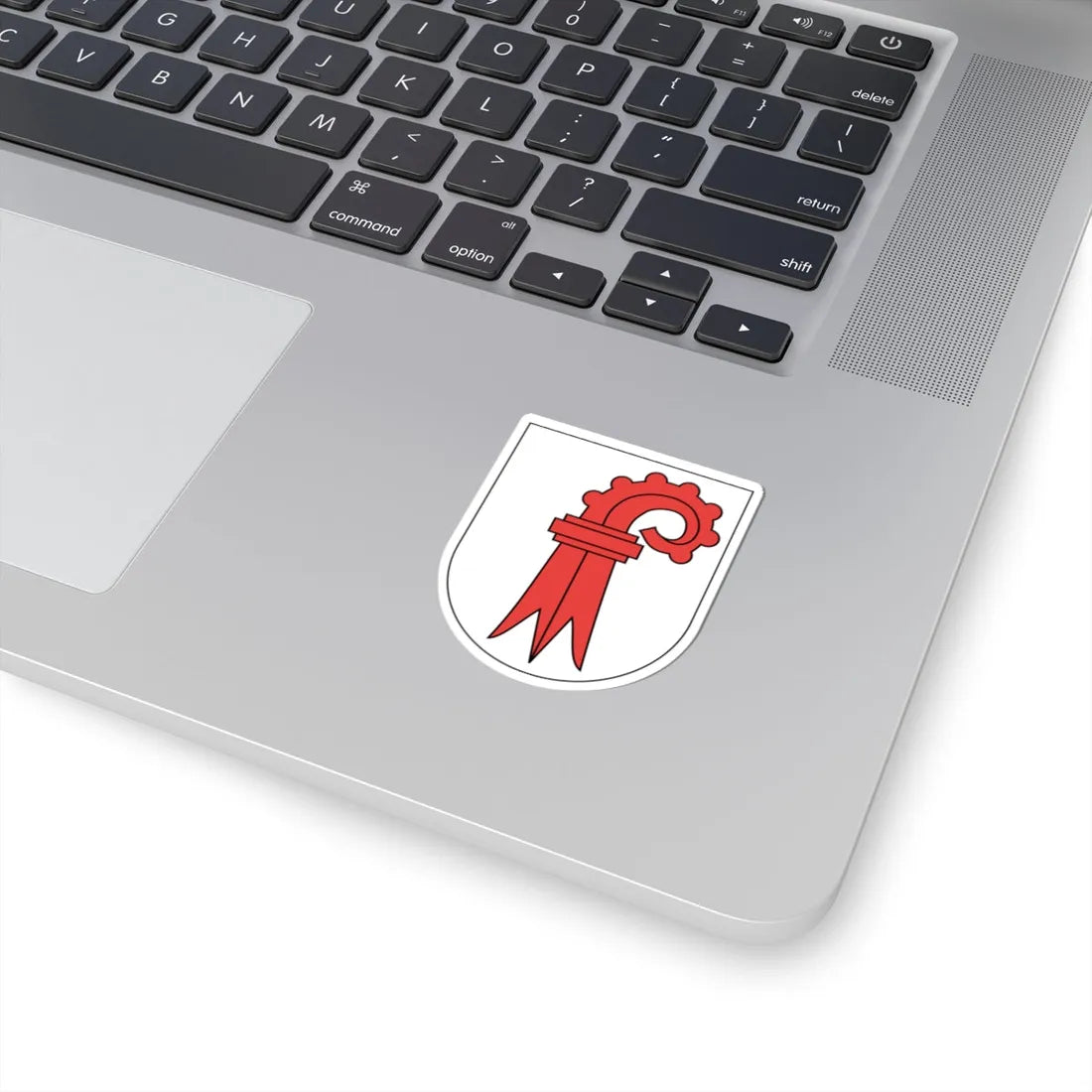Wappen Basel-Landschaft matt (Switzerland) (Coat of Arms) STICKER Vinyl Kiss-Cut Decal - The Sticker Space
