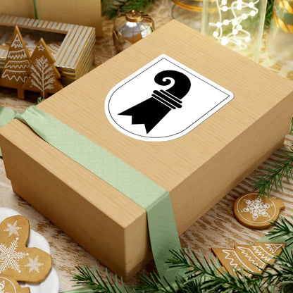 Wappen Basel-Stadt matt (Switzerland) (Coat of Arms) STICKER Vinyl Kiss-Cut Decal - The Sticker Space