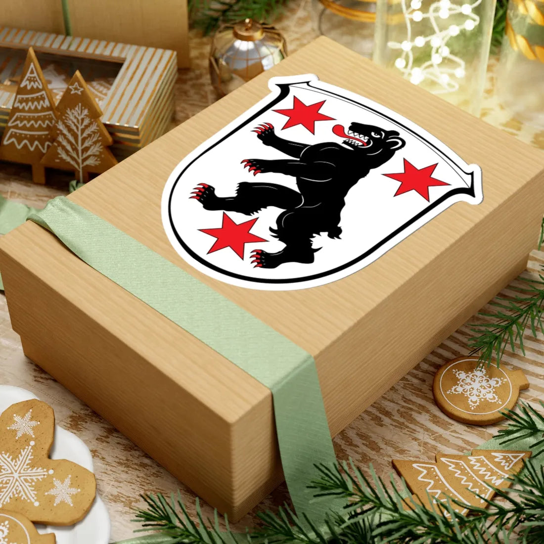 Wappen Beerfelden (Germany) (Coat of Arms) STICKER Vinyl Kiss-Cut Decal - The Sticker Space