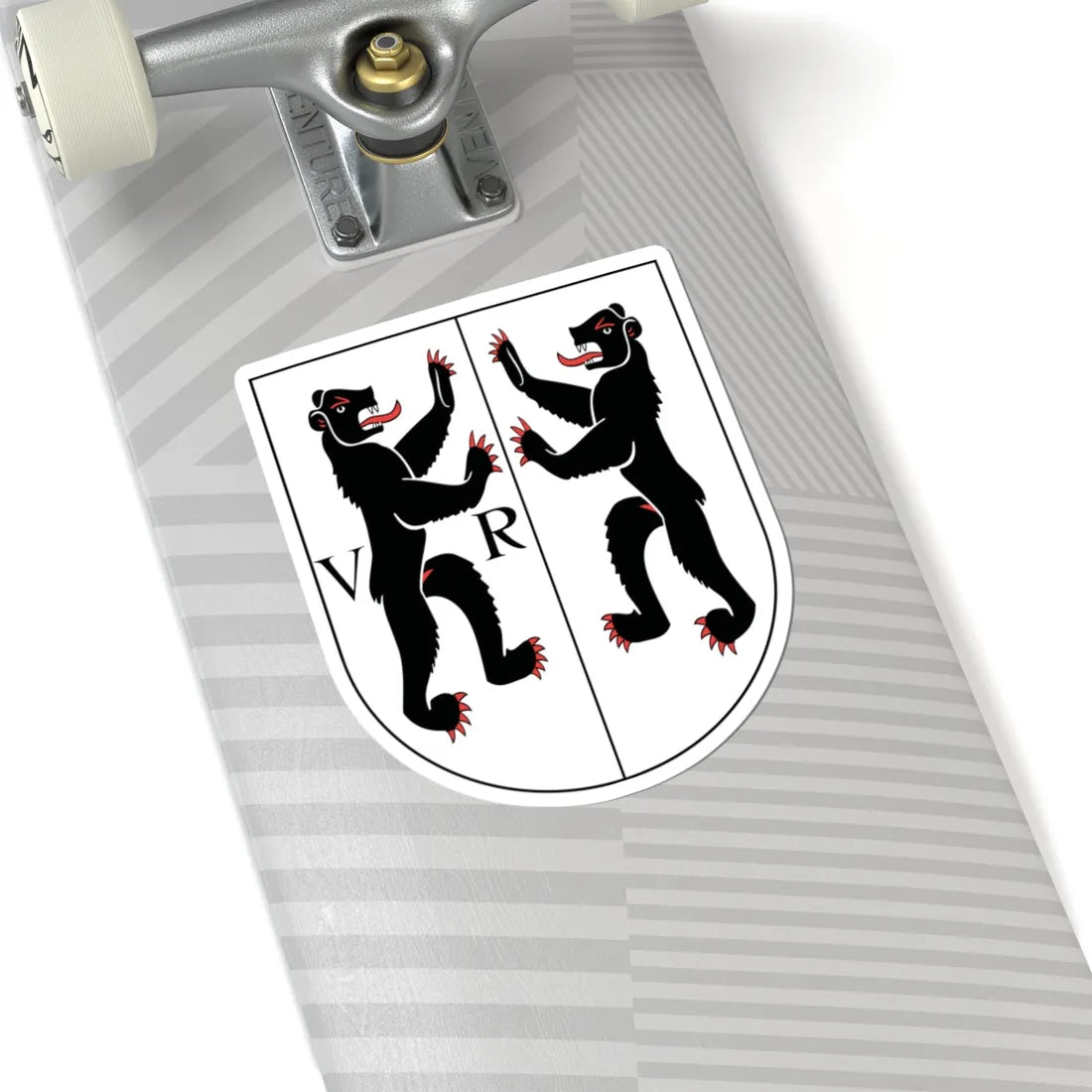 Wappen beider Appenzell 1948 (Switzerland) (Coat of Arms) STICKER Vinyl Kiss-Cut Decal - The Sticker Space