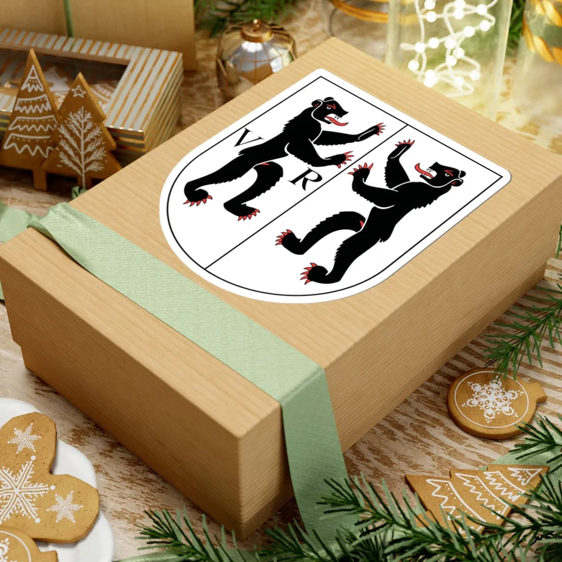 Wappen beider Appenzell 1948 (Switzerland) (Coat of Arms) STICKER Vinyl Kiss-Cut Decal - The Sticker Space