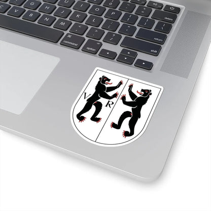 Wappen beider Appenzell 1948 (Switzerland) (Coat of Arms) STICKER Vinyl Kiss-Cut Decal - The Sticker Space