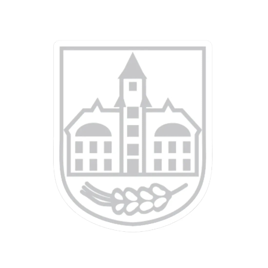 Wappen Belgershain (Germany) (Coat of Arms) STICKER Vinyl Kiss-Cut Decal 3 Inch White - The Sticker Space