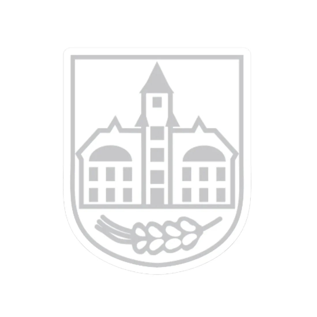 Wappen Belgershain (Germany) (Coat of Arms) STICKER Vinyl Kiss-Cut Decal 4 Inch White - The Sticker Space