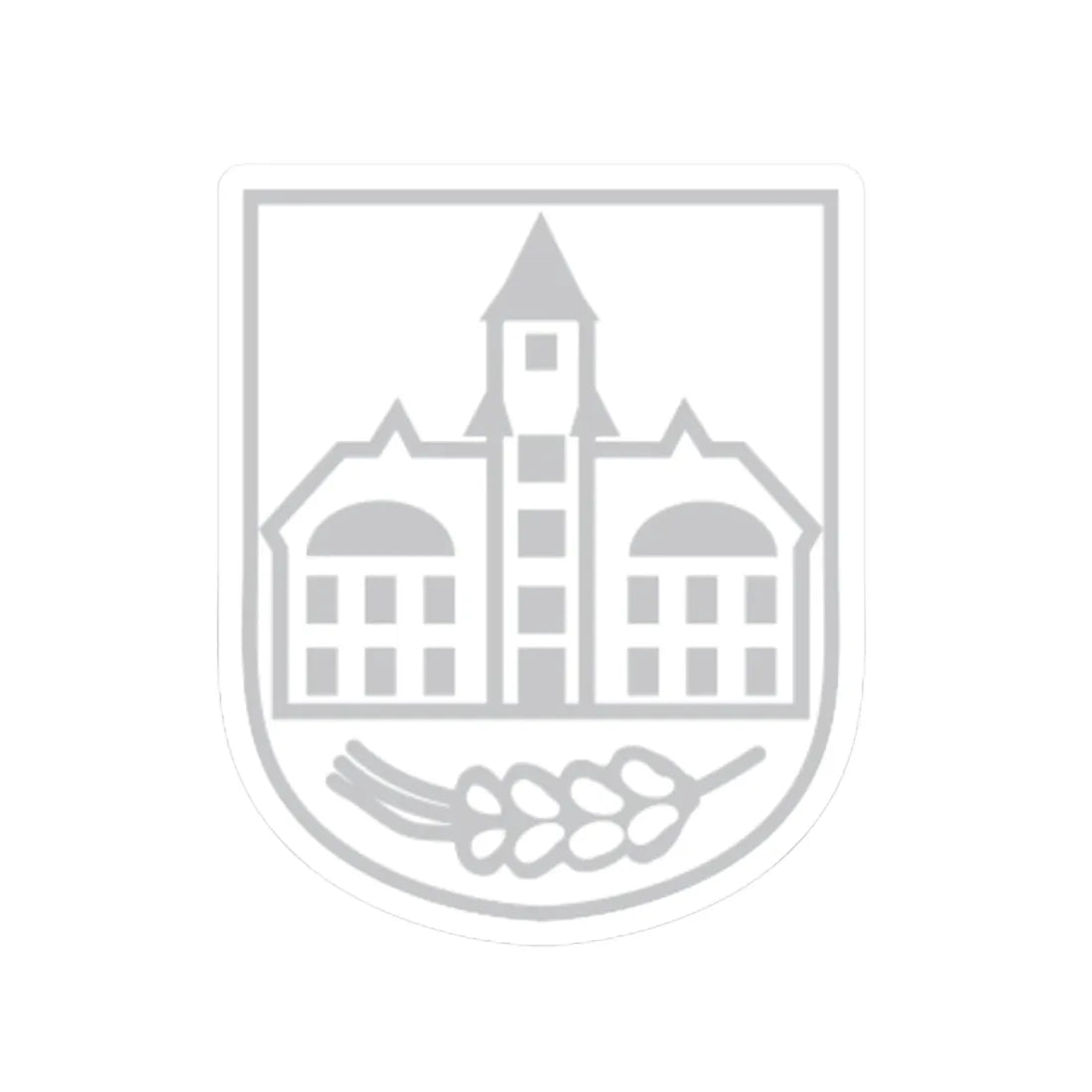 Wappen Belgershain (Germany) (Coat of Arms) STICKER Vinyl Kiss-Cut Decal 6 Inch White - The Sticker Space