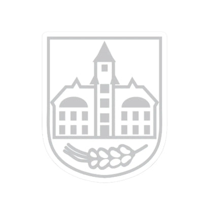 Wappen Belgershain (Germany) (Coat of Arms) STICKER Vinyl Kiss-Cut Decal 6 Inch White - The Sticker Space