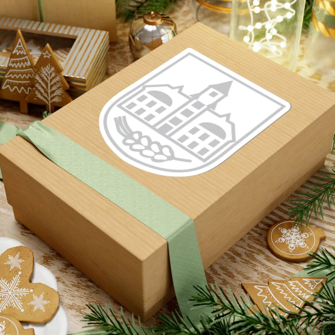 Wappen Belgershain (Germany) (Coat of Arms) STICKER Vinyl Kiss-Cut Decal - The Sticker Space