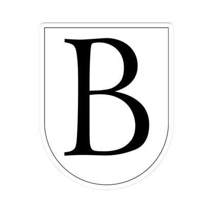 Wappen Bellelay (Switzerland) (Coat of Arms) STICKER Vinyl Kiss-Cut Decal 3 Inch White - The Sticker Space