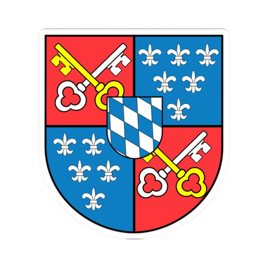 Wappen Berchtesgaden (Germany) (Coat of Arms) STICKER Vinyl Kiss-Cut Decal 2 Inch White - The Sticker Space