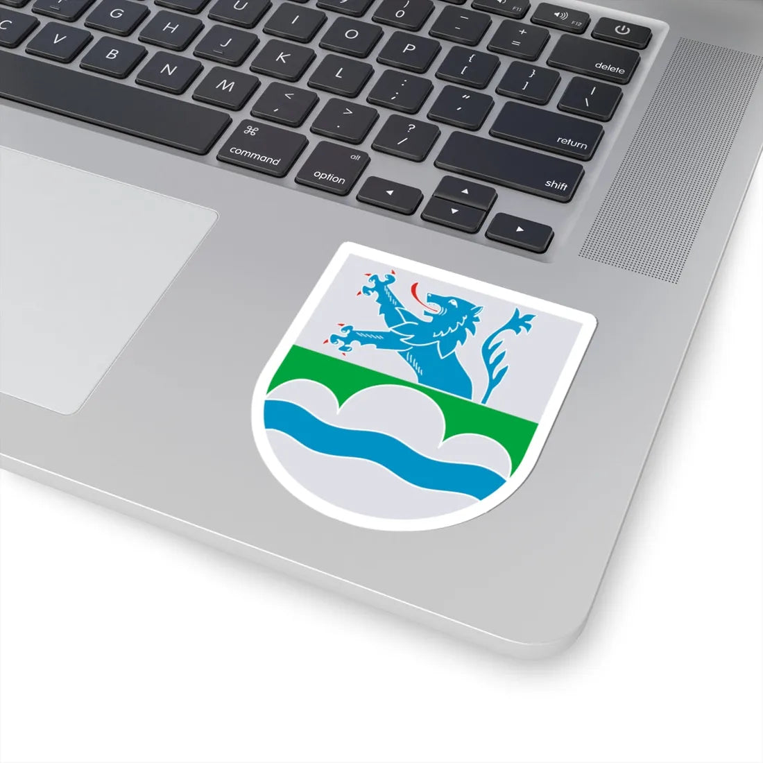 Wappen Berglangenbach (Germany) (Coat of Arms) STICKER Vinyl Kiss-Cut Decal - The Sticker Space