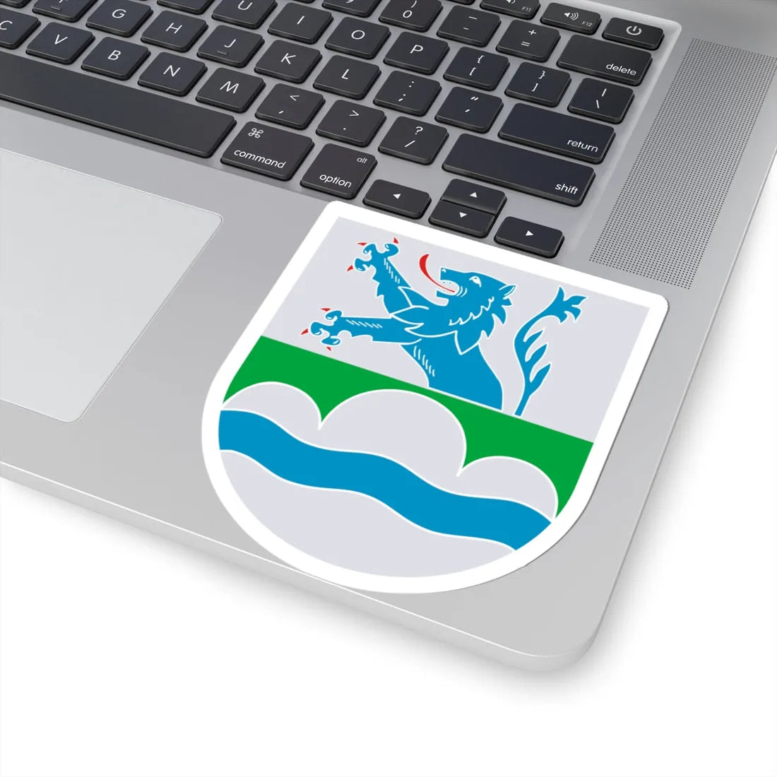 Wappen Berglangenbach (Germany) (Coat of Arms) STICKER Vinyl Kiss-Cut Decal - The Sticker Space
