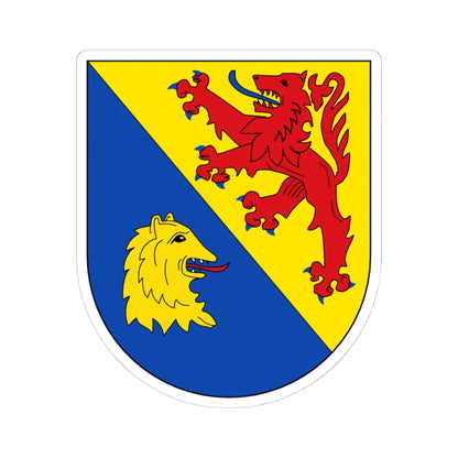 Wappen Berschweiler bei Kirn (Germany) (Coat of Arms) STICKER Vinyl Kiss-Cut Decal 4 Inch White - The Sticker Space