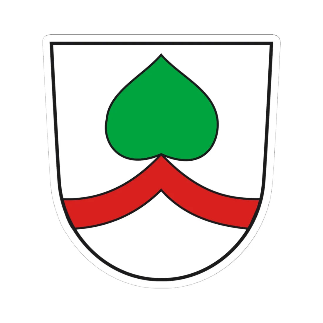 Wappen Beuren bei Salem (Germany) (Coat of Arms) STICKER Vinyl Kiss-Cut Decal 4 Inch White - The Sticker Space