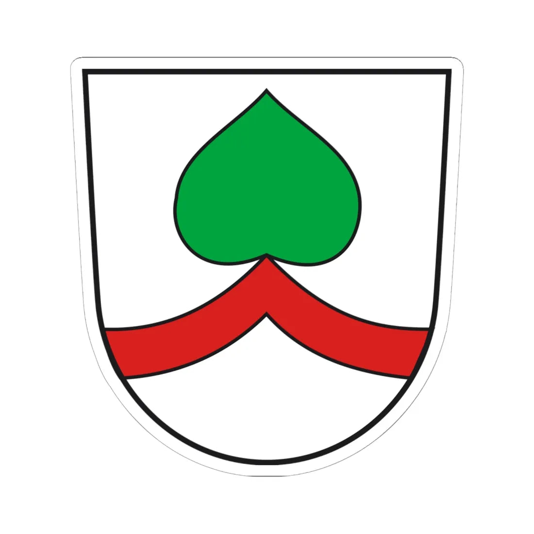 Wappen Beuren bei Salem (Germany) (Coat of Arms) STICKER Vinyl Kiss-Cut Decal 6 Inch White - The Sticker Space