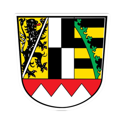 Wappen Bezirk Oberfranken2 (Germany) (Coat of Arms) STICKER Vinyl Kiss-Cut Decal 2 Inch White - The Sticker Space
