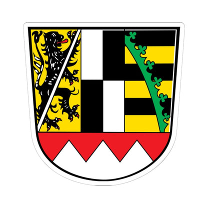 Wappen Bezirk Oberfranken2 (Germany) (Coat of Arms) STICKER Vinyl Kiss-Cut Decal 6 Inch White - The Sticker Space