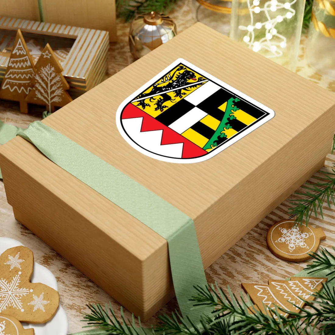 Wappen Bezirk Oberfranken2 (Germany) (Coat of Arms) STICKER Vinyl Kiss-Cut Decal - The Sticker Space