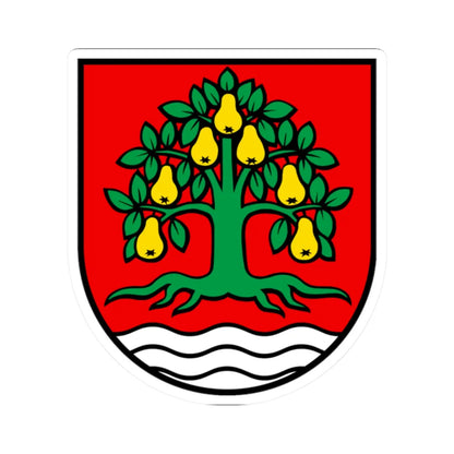 Wappen Birrhard (Switzerland) (Coat of Arms) STICKER Vinyl Kiss-Cut Decal 2 Inch White - The Sticker Space