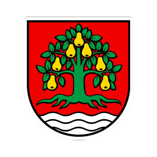 Wappen Birrhard (Switzerland) (Coat of Arms) STICKER Vinyl Kiss-Cut Decal 2 Inch White - The Sticker Space