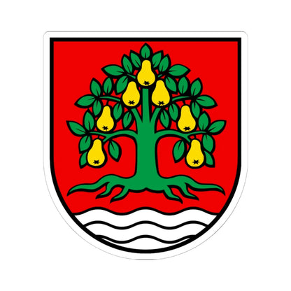 Wappen Birrhard (Switzerland) (Coat of Arms) STICKER Vinyl Kiss-Cut Decal 6 Inch White - The Sticker Space