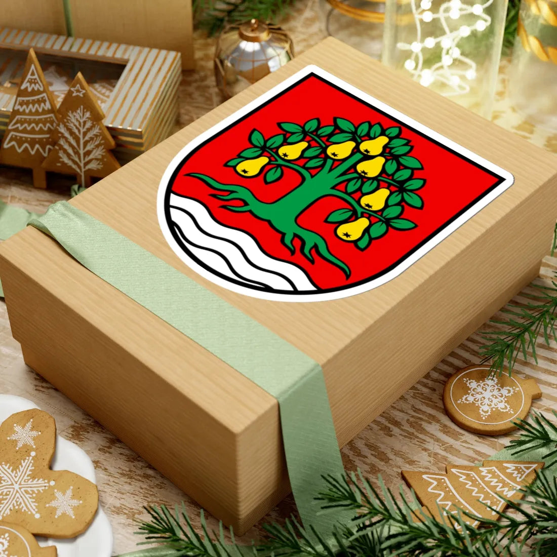 Wappen Birrhard (Switzerland) (Coat of Arms) STICKER Vinyl Kiss-Cut Decal - The Sticker Space