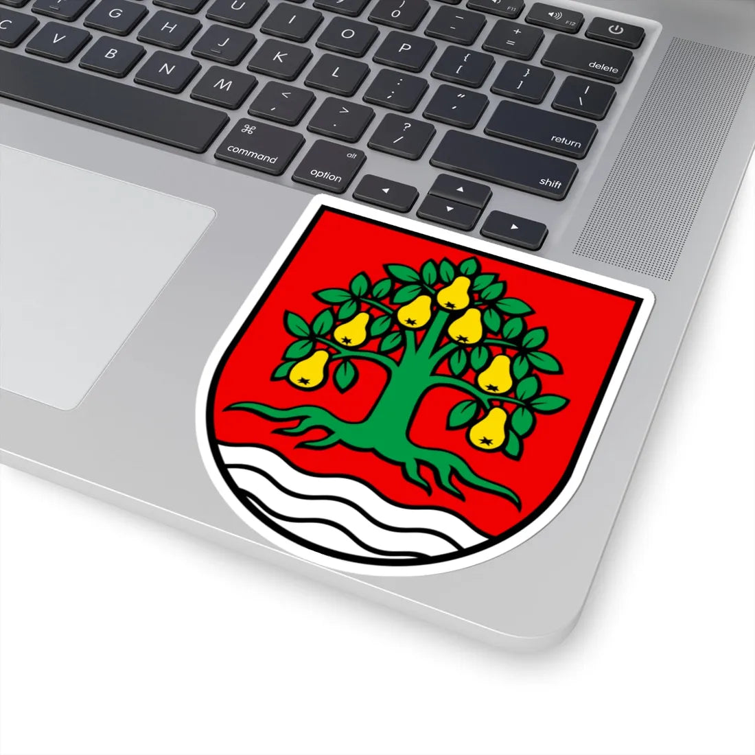 Wappen Birrhard (Switzerland) (Coat of Arms) STICKER Vinyl Kiss-Cut Decal - The Sticker Space