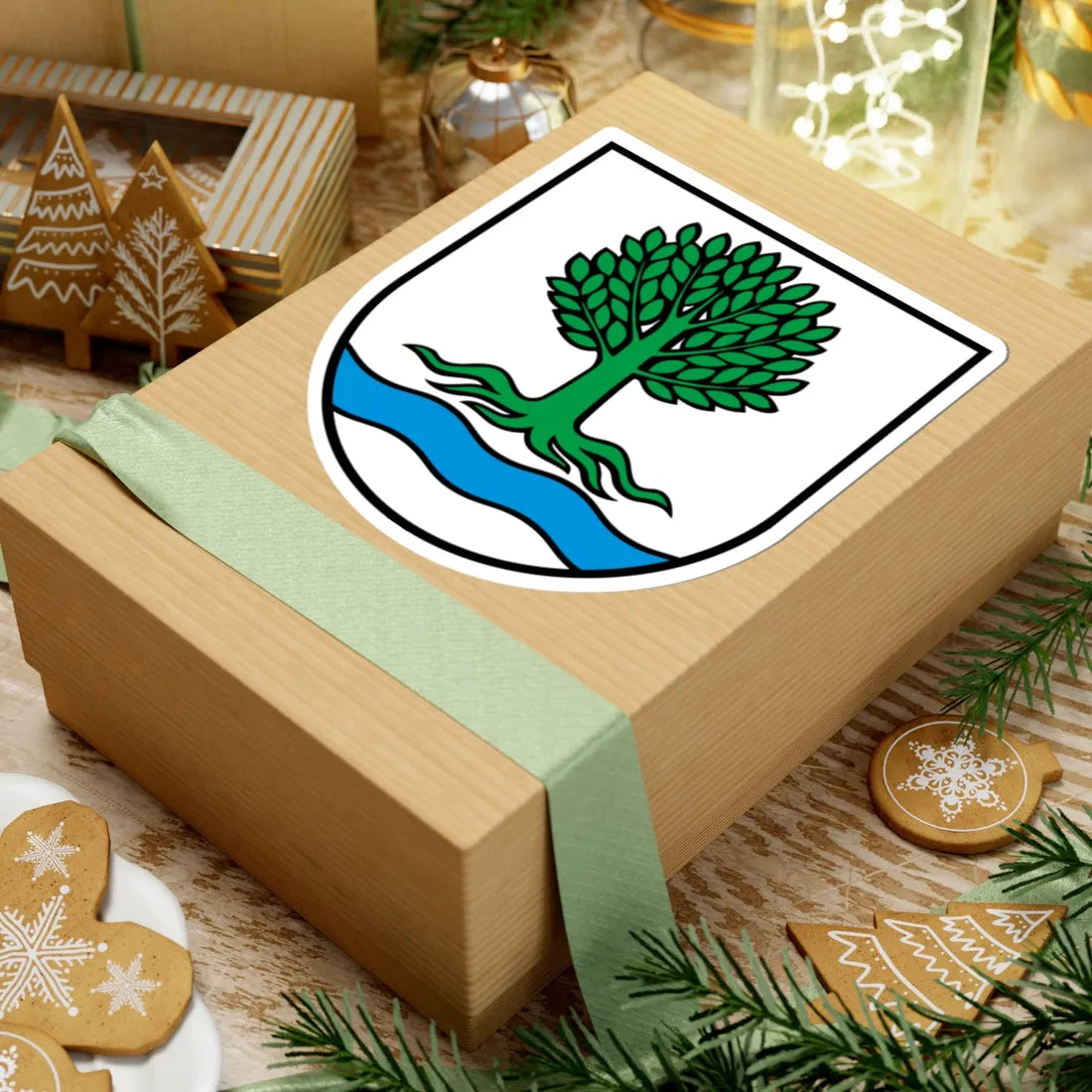 Wappen Bünzen AG (Switzerland) (Coat of Arms) STICKER Vinyl Kiss-Cut Decal - The Sticker Space