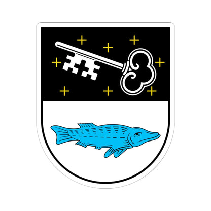 Wappen Bobenheim-Roxheim (Germany) (Coat of Arms) STICKER Vinyl Kiss-Cut Decal 6 Inch White - The Sticker Space
